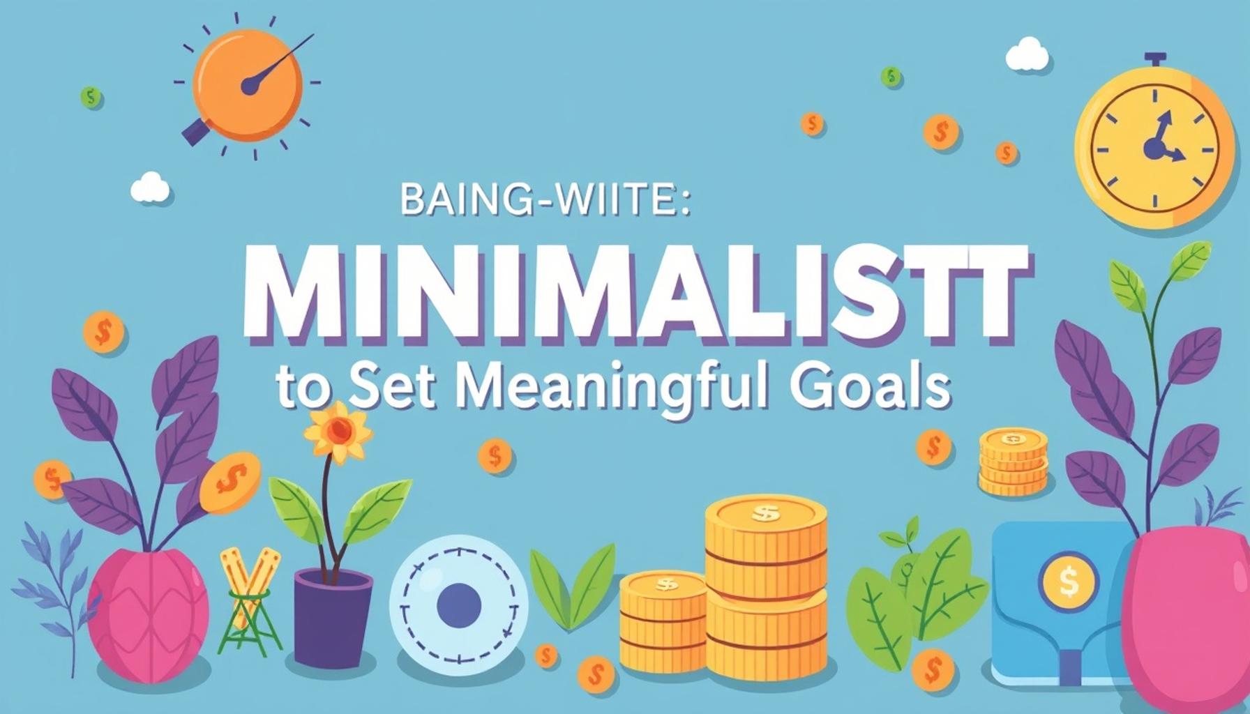 Leveraging Minimalist Principles to Set Meaningful Goals