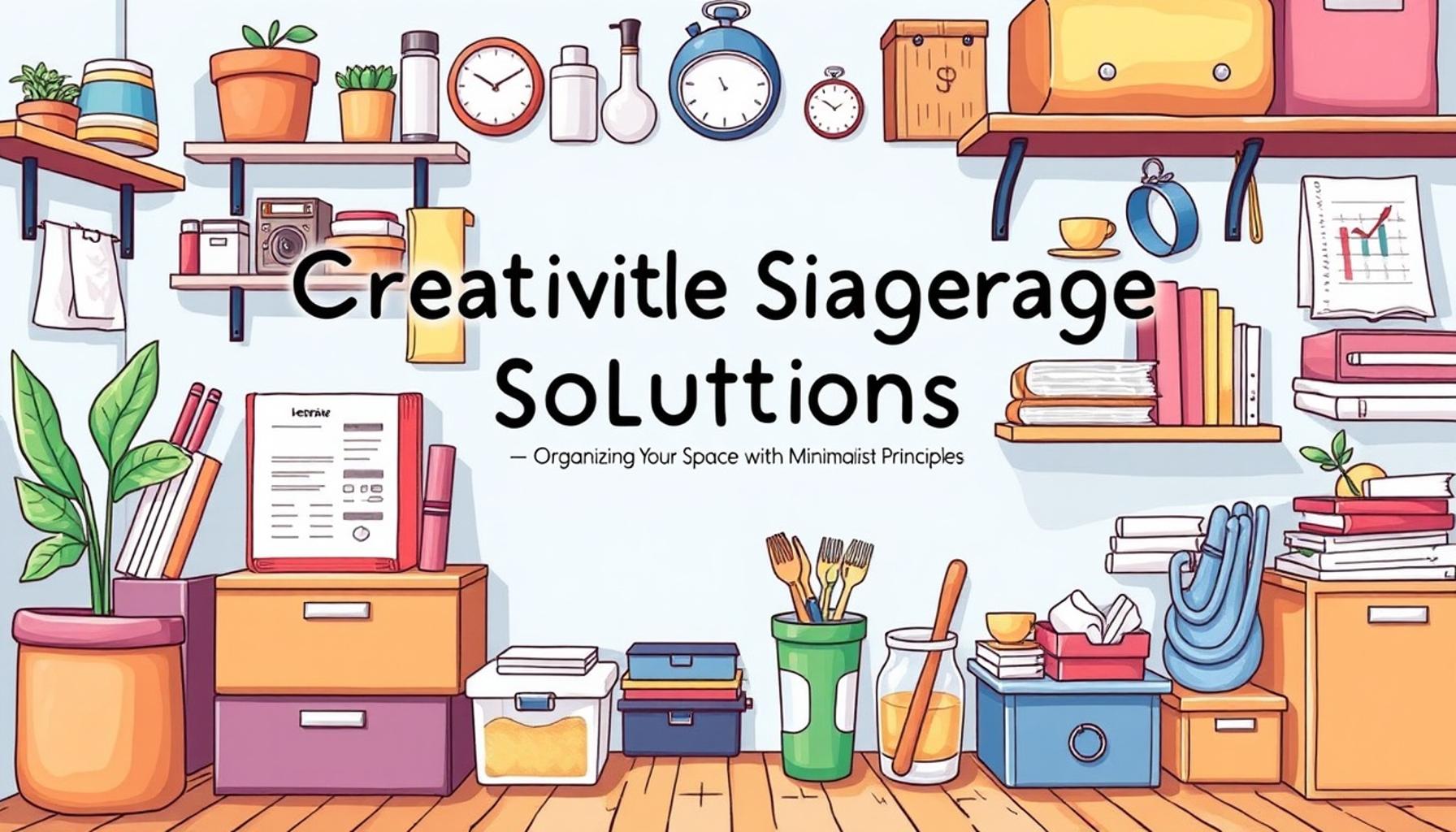 Creative Storage Solutions: Organizing Your Space with Minimalist Principles